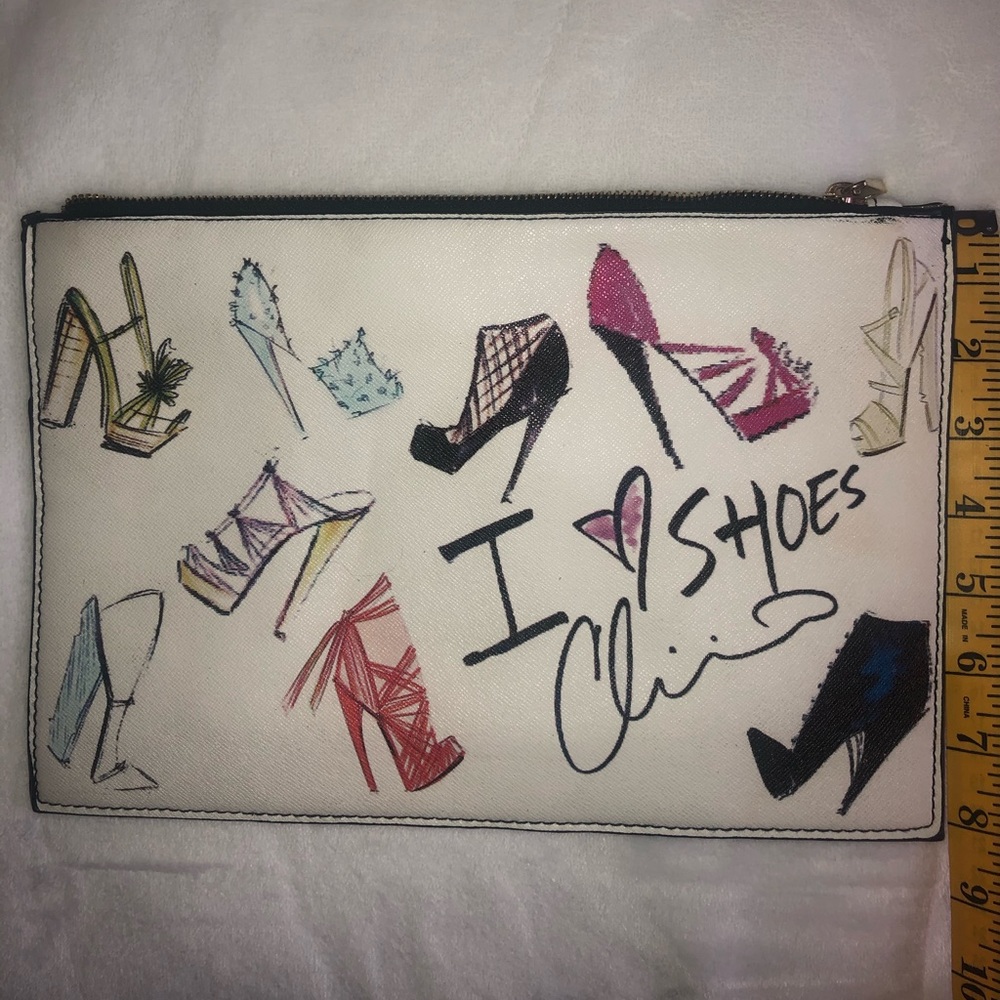 I ❤️Shoes clutch bag.